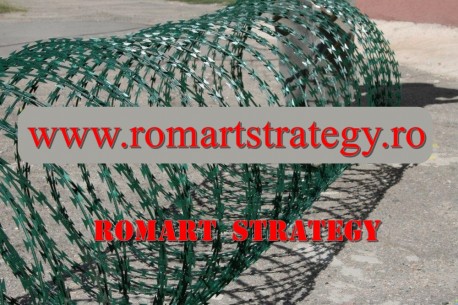 Sarma NATO CONCERTINA spiralata cu lamele verde RAL6005 Φ 900 mm